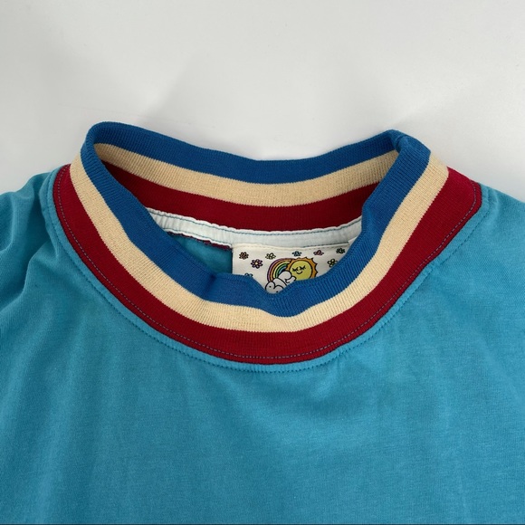 Big Bud Press Knitted Mock Neck Tee in Bicentennial Blue Women's Size 4XL - Picture 5 of 10